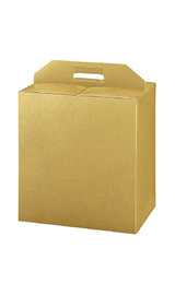 Коробка Пелле Оро 305х225х350 золотистая на 6 бутылок